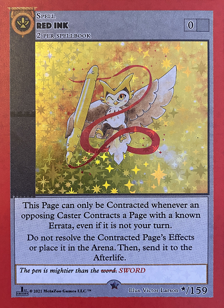 Red Ink - Secret Gold Rare