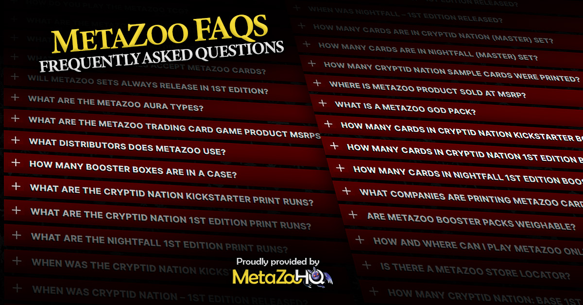MetaZoo HQ - FAQs Featured Images
