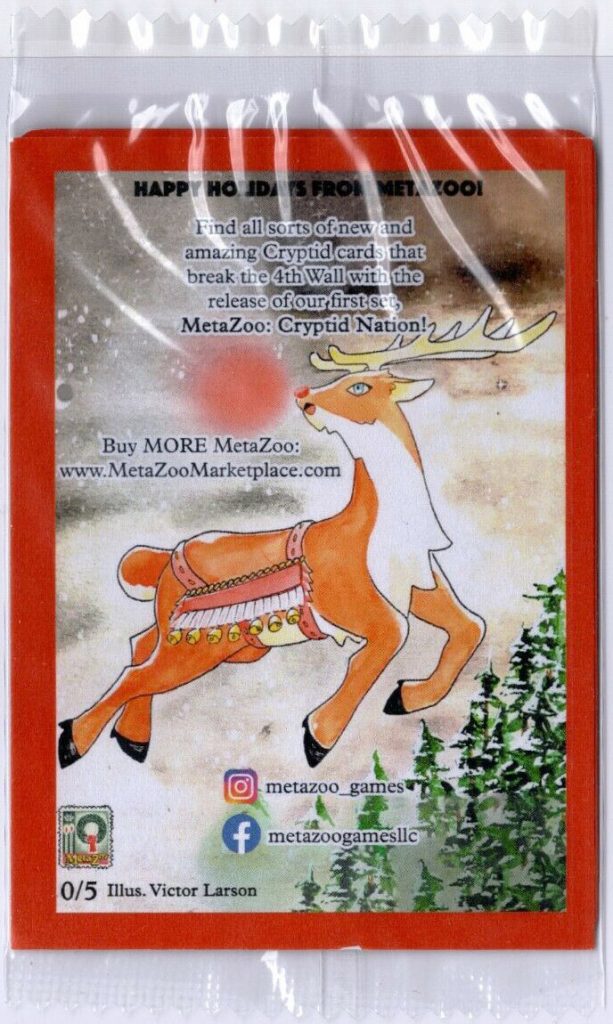 MetaZoo Christmas 2020 Holiday Promo Pack Sealed