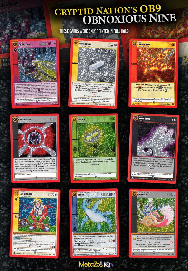 MetaZoo Cryptid Nation Base Set Obnoxious 9 Poster (OB9)