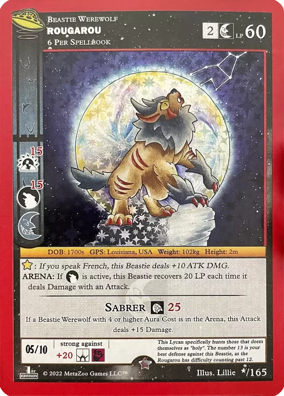 Rougarou - UFO Secret Rare - */165 - Serialized #05/10